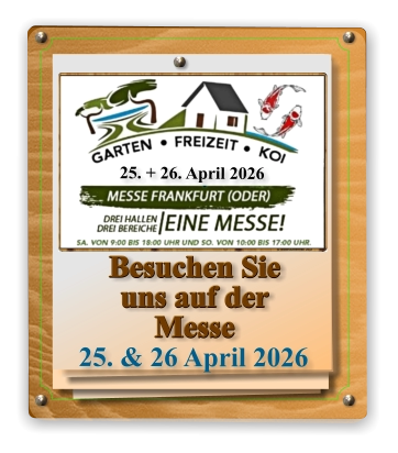 Besuchen Sie  uns auf der Messe 25. + 26. April 2026 25. & 26 April 2026