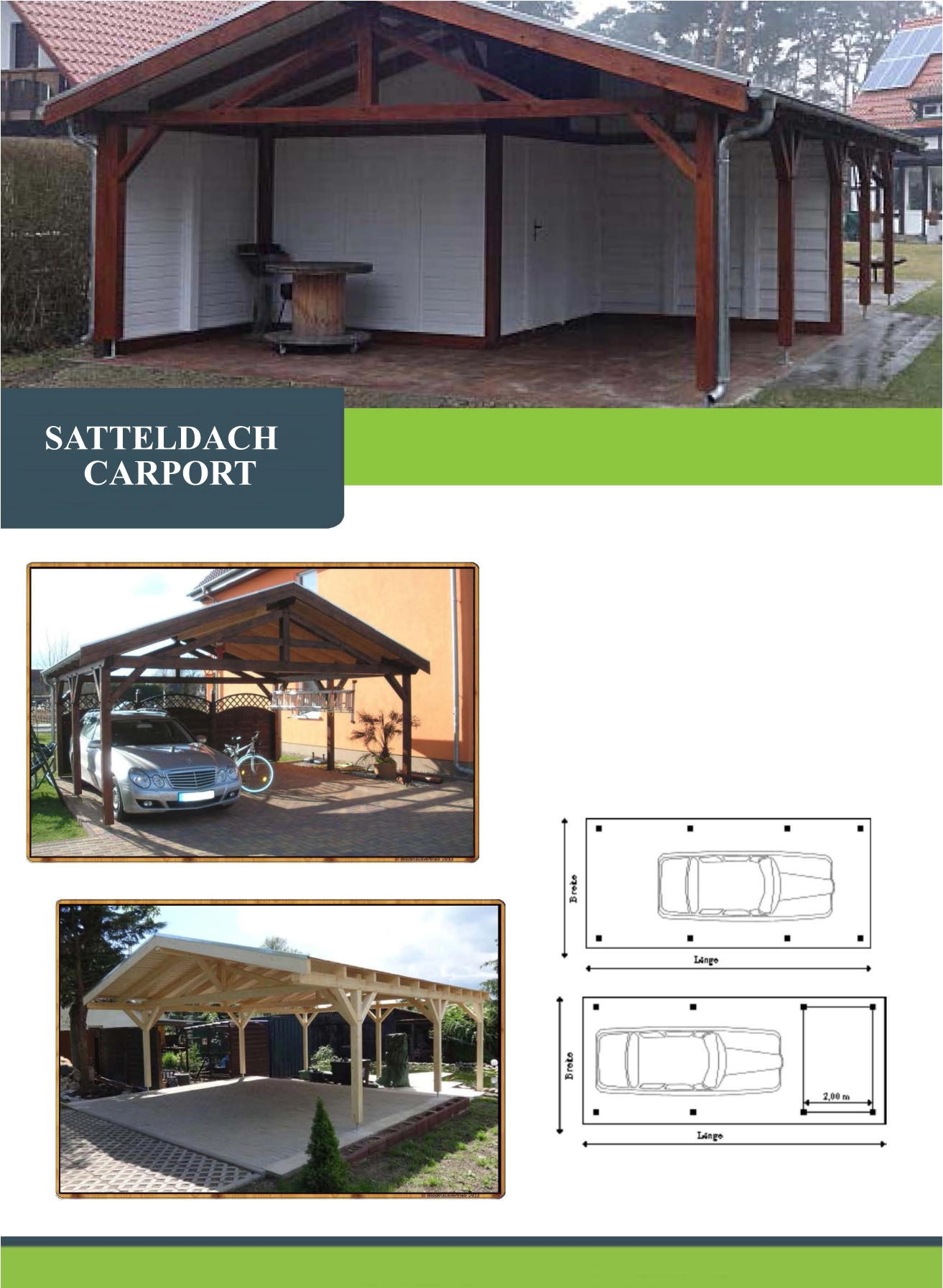 SATTELDACH CARPORT