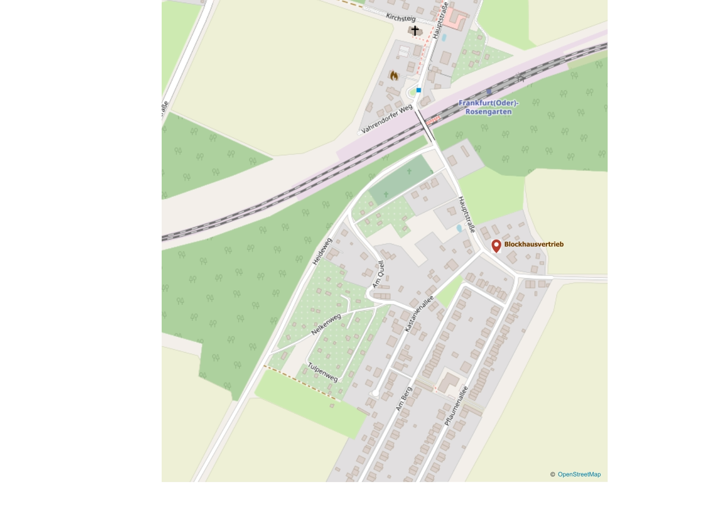 Blockhausvertrieb © OpenStreetMap