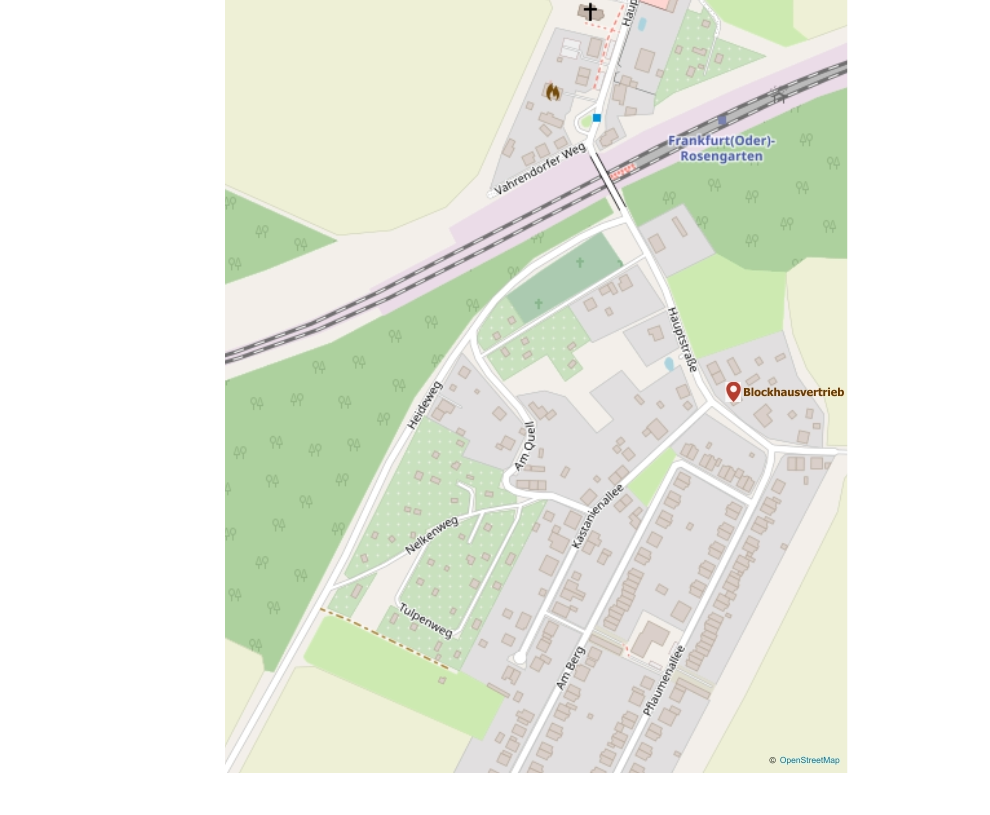 Blockhausvertrieb © OpenStreetMap